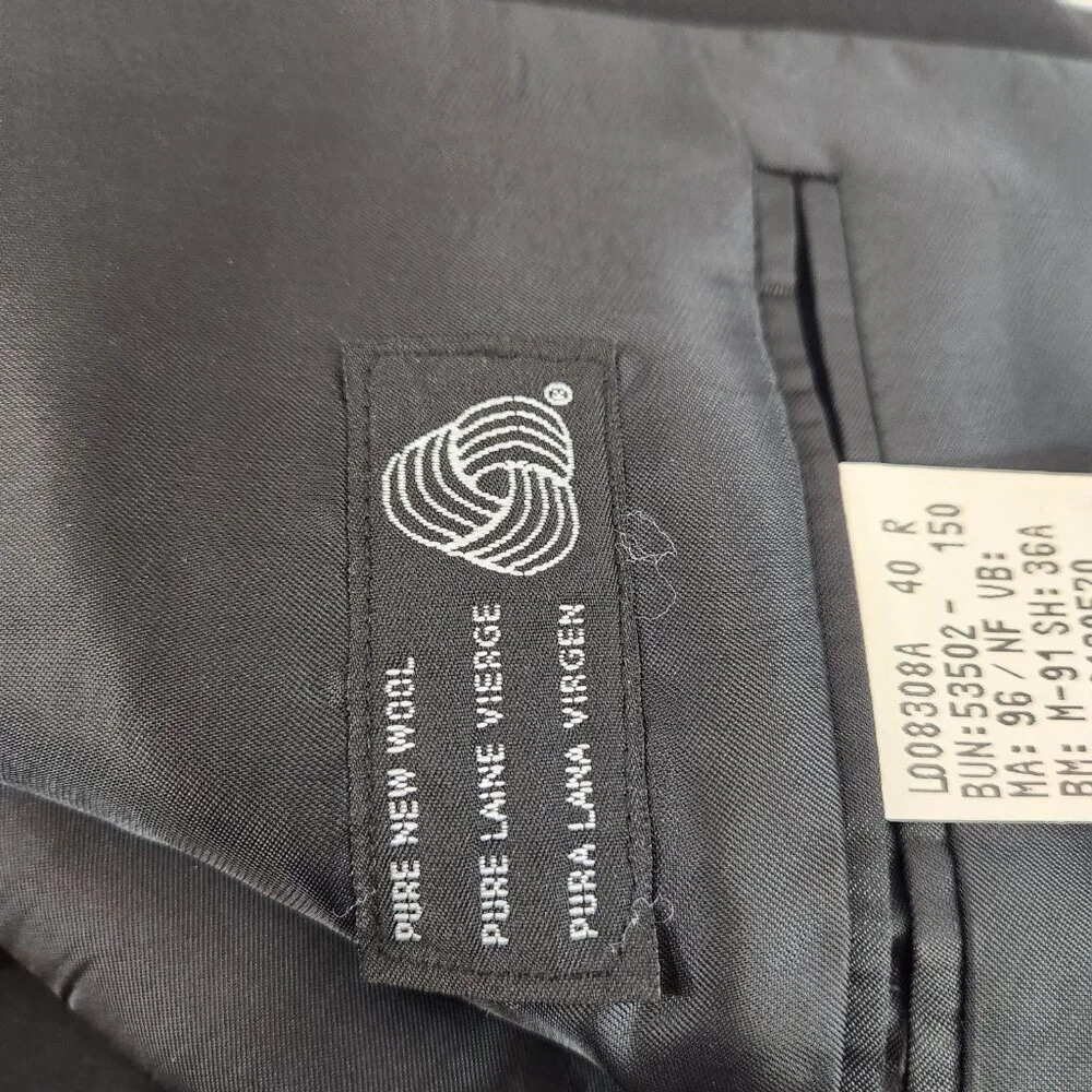 DKNY Essentials Mens Blazer Size 40R  Black - Picture 11 of 12